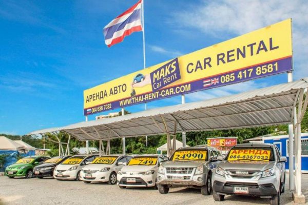 Car rental parking in Pattaya, Jomtien